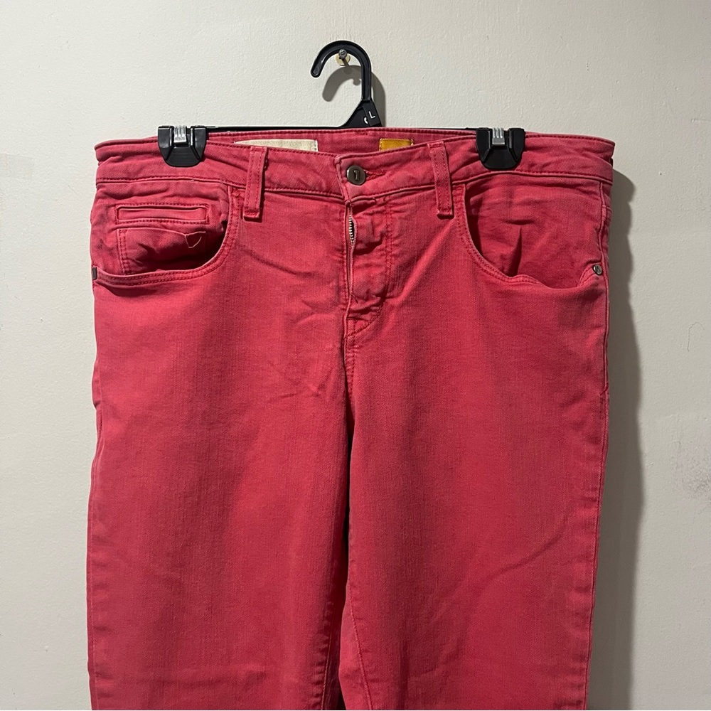 Anthropologie pilcro and the letterpress no 31 pants Waist 34” Red Ankle - Picture 4 of 8